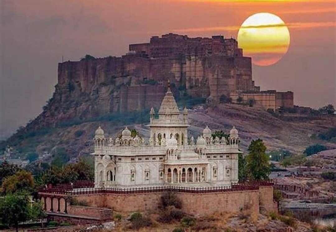 Sunset at Mehrangarh fort. Image Source: Archaeological Survey of India