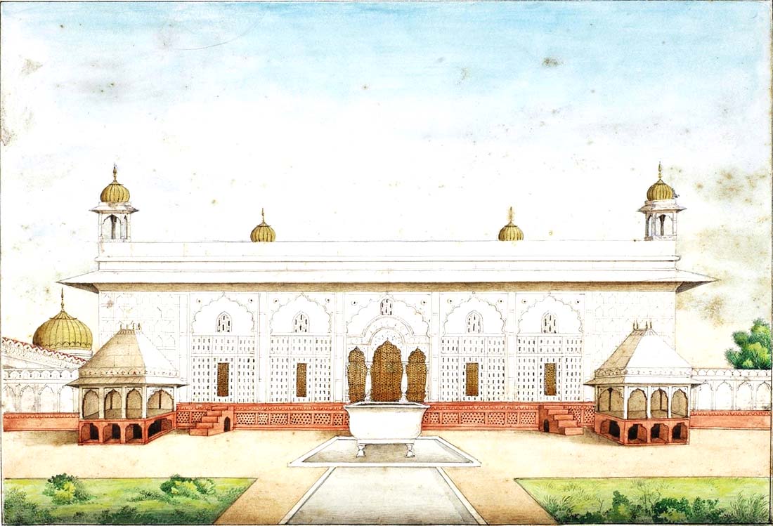 Rang Mahal, painting by Ghulam Ali. Image Source: Wikimedia Commons