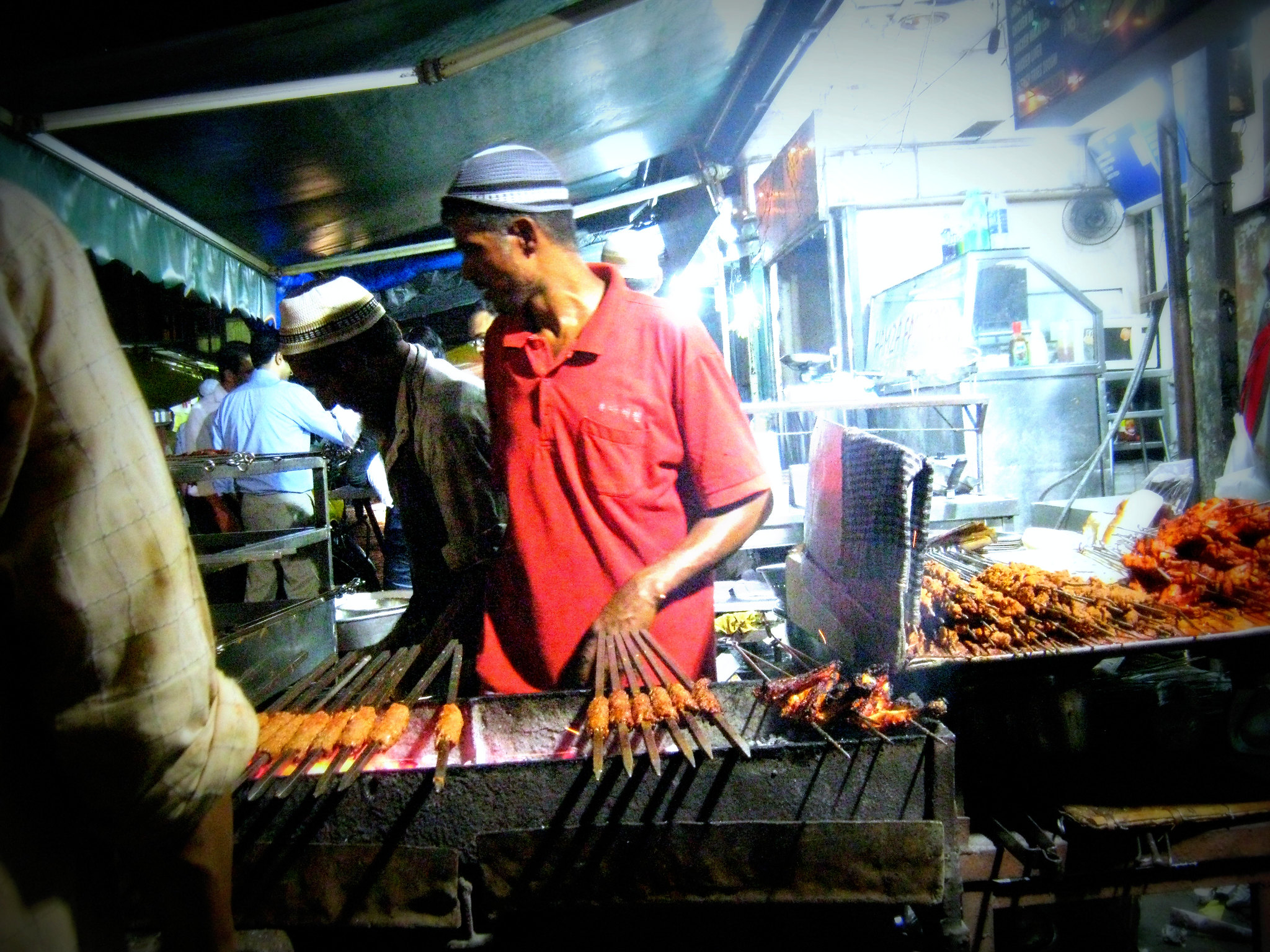 Kebabs being prepared, Image Source: Wikimedia Commons